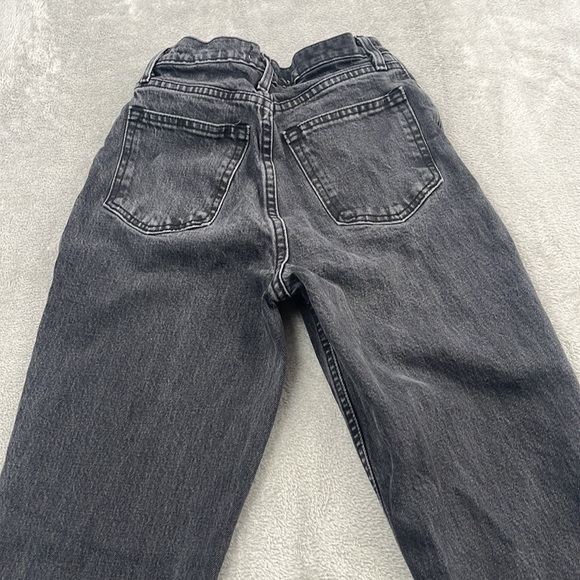 Abercrombie & Fitch 25, 0 Short Curve Love Gray , Charcoal Black 90s Straight HR - Picture 13 of 15
